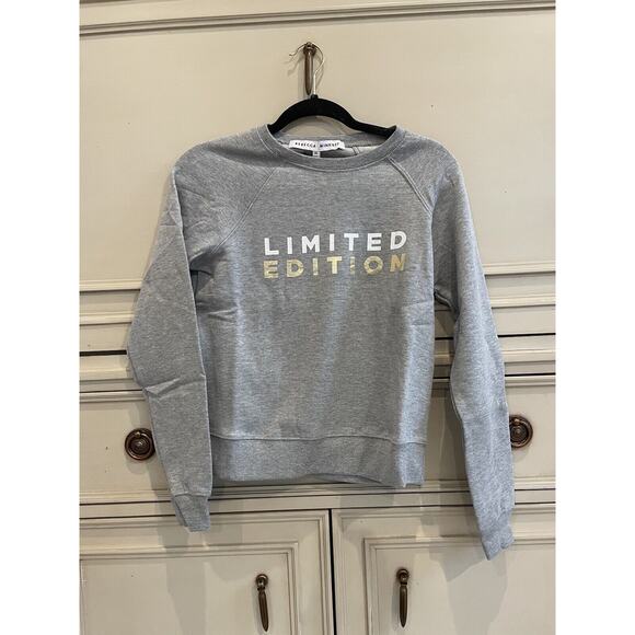 NWT $88 Limited Edition Rebecca Minkoff Gray Sweater Cotton‎ Blend Size XSmall - Picture 1 of 5